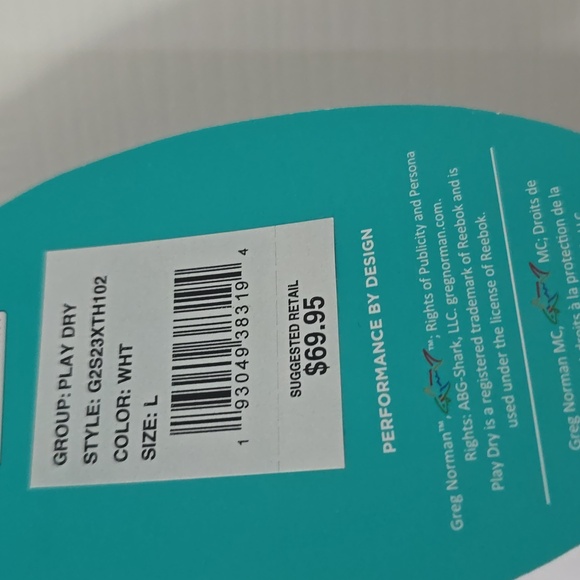 Greg Norman White Athletic Skort Sz Lg Nwt - Picture 4 of 7